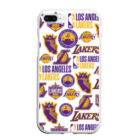 Чехол для iPhone 7Plus/8 Plus матовый с принтом LAKERS LOGO , Силикон | Область печати: задняя сторона чехла, без боковых панелей | 24 lakers | kobe bryant | lakers | los angeles lakers | баскетбол. | коби брайант | лос анджелес лейкерс | лосанджелес лейкерс