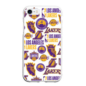 Чехол для iPhone 7/8 матовый с принтом LAKERS LOGO , Силикон | Область печати: задняя сторона чехла, без боковых панелей | 24 lakers | kobe bryant | lakers | los angeles lakers | баскетбол. | коби брайант | лос анджелес лейкерс | лосанджелес лейкерс