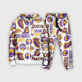 Детский костюм 3D с принтом LAKERS LOGO ,  |  | 24 lakers | kobe bryant | lakers | los angeles lakers | баскетбол. | коби брайант | лос анджелес лейкерс | лосанджелес лейкерс