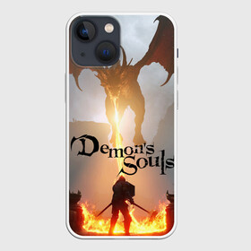 Чехол для iPhone 13 mini с принтом Demons Souls ,  |  | armor | dark souls | demons souls | dragon | fire | games | knight | namco bandai | nextgen | playstation 5 | praise the sun | ps5 | броня | восславь солнце | дарк соулс | демон соулс | дракон | игры | некстген | огонь | плейстейшен 5 | пс5 | рыцарь | тем