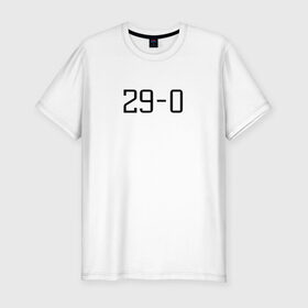 Мужская футболка хлопок Slim с принтом 29-0 Хабиб Нурмагомедов , 92% хлопок, 8% лайкра | приталенный силуэт, круглый вырез ворота, длина до линии бедра, короткий рукав | 