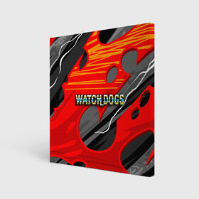 Холст квадратный с принтом Watch Dogs Recing , 100% ПВХ |  | dogs | legion | logo | text | watch | взлом | игра | легион | лого | символ | текст | хак | хакер | хакеры