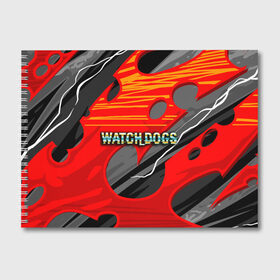 Альбом для рисования с принтом Watch Dogs Recing , 100% бумага
 | матовая бумага, плотность 200 мг. | dogs | legion | logo | text | watch | взлом | игра | легион | лого | символ | текст | хак | хакер | хакеры