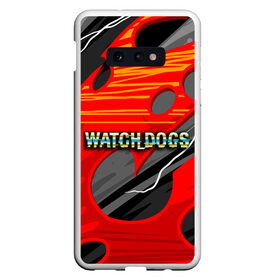 Чехол для Samsung S10E с принтом Watch Dogs Recing , Силикон | Область печати: задняя сторона чехла, без боковых панелей | dogs | legion | logo | text | watch | взлом | игра | легион | лого | символ | текст | хак | хакер | хакеры