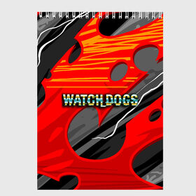 Скетчбук с принтом Watch Dogs Recing , 100% бумага
 | 48 листов, плотность листов — 100 г/м2, плотность картонной обложки — 250 г/м2. Листы скреплены сверху удобной пружинной спиралью | dogs | legion | logo | text | watch | взлом | игра | легион | лого | символ | текст | хак | хакер | хакеры