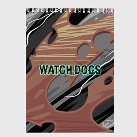 Скетчбук с принтом Watch_Dogs , 100% бумага
 | 48 листов, плотность листов — 100 г/м2, плотность картонной обложки — 250 г/м2. Листы скреплены сверху удобной пружинной спиралью | Тематика изображения на принте: dogs | legion | logo | text | watch | взлом | игра | легион | лого | символ | текст | хак | хакер | хакеры