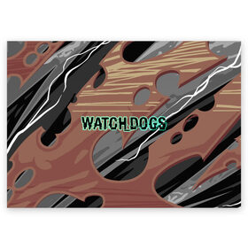 Поздравительная открытка с принтом Watch_Dogs , 100% бумага | плотность бумаги 280 г/м2, матовая, на обратной стороне линовка и место для марки
 | dogs | legion | logo | text | watch | взлом | игра | легион | лого | символ | текст | хак | хакер | хакеры