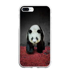 Чехол для iPhone 7Plus/8 Plus матовый с принтом ПАНДА , Силикон | Область печати: задняя сторона чехла, без боковых панелей | Тематика изображения на принте: panda | большая | в зоопарке | забавная | медведь | милая | панда | пандочка