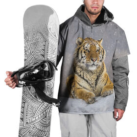 Накидка на куртку 3D с принтом ТИГР ЗИМОЙ , 100% полиэстер |  | Тематика изображения на принте: tiger | амурский | бенгальский | дикий | зима | зимой | кошка | крупная | полосатый | тигр | тигренок | тигрица