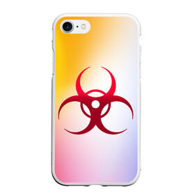 Чехол для iPhone 7/8 матовый с принтом Biohazard , Силикон | Область печати: задняя сторона чехла, без боковых панелей | biohazard | ncov2019 | plague inc | virus | вирус | градиент | знак | карантин | ковид | корона | коронавирус | опасность