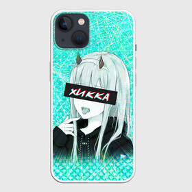 Чехол для iPhone 13 с принтом Zero Two Хикка ,  |  | darling | darling in the franxx | hikka | zero two | вайфу | зеро ту | код 002 | любимый во франксе | франкс | хикка