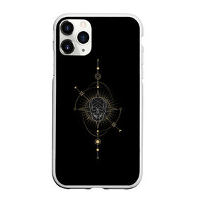 Чехол для iPhone 11 Pro Max матовый с принтом Череп , Силикон |  | Тематика изображения на принте: асторономия | звёзды | космос | планеты | узоры | череп
