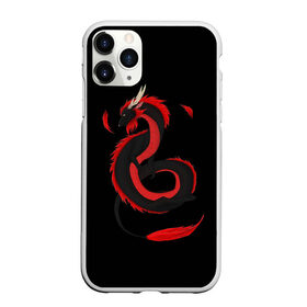 Чехол для iPhone 11 Pro Max матовый с принтом RED DRAGON , Силикон |  | Тематика изображения на принте: amoled | дракон | дракон с хвостом | китайский дракон | китайский праздник
