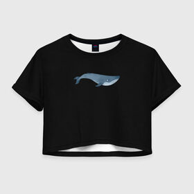 Женская футболка Crop-top 3D с принтом Киты мечтают , 100% полиэстер | круглая горловина, длина футболки до линии талии, рукава с отворотами | большая рыба | большой кит | водный | водяной | волны | глубина | кит | кит мечтает | киты | киты мечтают | мечта | мечта китов | мечтатели | море | морские жители | морское царство | океан | под водой