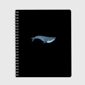 Тетрадь с принтом Киты мечтают , 100% бумага | 48 листов, плотность листов — 60 г/м2, плотность картонной обложки — 250 г/м2. Листы скреплены сбоку удобной пружинной спиралью. Уголки страниц и обложки скругленные. Цвет линий — светло-серый
 | большая рыба | большой кит | водный | водяной | волны | глубина | кит | кит мечтает | киты | киты мечтают | мечта | мечта китов | мечтатели | море | морские жители | морское царство | океан | под водой