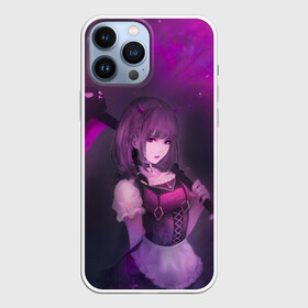 Чехол для iPhone 13 Pro Max с принтом Anime girl demon ,  |  | anime | demon | girl | аниме | девушка | демон | коса | рога