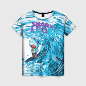 Женская футболка 3D с принтом Brawl STARS (surfing) , 100% полиэфир ( синтетическое хлопкоподобное полотно) | прямой крой, круглый вырез горловины, длина до линии бедер | brawl | break dance | leon | moba | stars | supercell | surfing | игра | коллаборация | коллаж | паттерн