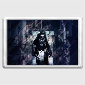 Магнит 45*70 с принтом Anime Cyber , Пластик | Размер: 78*52 мм; Размер печати: 70*45 | anime | cyber | mask | аниме тян | в маске | девушка | кибер