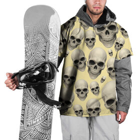 Накидка на куртку 3D с принтом Черепа (2 вариант) , 100% полиэстер |  | Тематика изображения на принте: кости | популярные иллюстрации | скелеты | черепа
