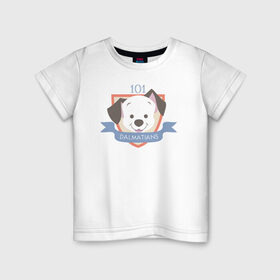 Детская футболка хлопок с принтом 101 Dalmatians , 100% хлопок | круглый вырез горловины, полуприлегающий силуэт, длина до линии бедер | 101 dalmatians | 101 далматинец | disney | vdkimel | дисней