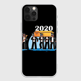 Чехол для iPhone 12 Pro Max с принтом 2020 не спасти , Силикон |  | Тематика изображения на принте: 2020 год мем | dancing coffin | tony igy astronomia tony igy | мем про 2020 год | мультяшные персонажи | популярный мем | смешной арт | черные гробовщики