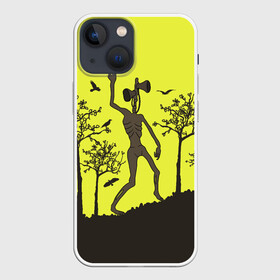 Чехол для iPhone 13 mini с принтом Siren Head ,  |  | Тематика изображения на принте: siren head | zombie | великан | вороны | гигант | гуманоид | демон | зверь | зомби | инопланетянин | кости | лес | мистика | мифический | монстр | нло | пришелец | сирена | сиреноголовый | скелет | страшный