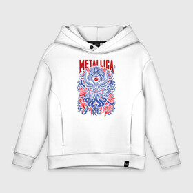 Детское худи Oversize хлопок с принтом Metallica , френч-терри — 70% хлопок, 30% полиэстер. Мягкий теплый начес внутри —100% хлопок | боковые карманы, эластичные манжеты и нижняя кромка, капюшон на магнитной кнопке | american | heavy metal | los angeles | metal band | metallica | music | thrash metal | американская | лос анджелес | метал группа | металлика | музыка | трэш метал | трэш металл | хеви метал