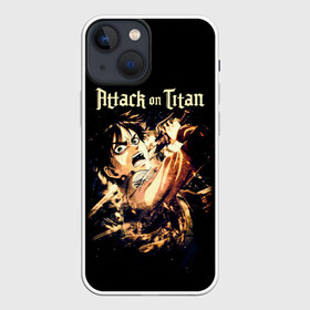 Чехол для iPhone 13 mini с принтом Ярость Эрена. АТАКА ТИТАНОВ ,  |  | anime | attack on titan | аниме | армин арлерт | атак он титан | атака на титанов | атака титанов | великаны | гарнизон | колоссальный | леви | легион разведки | лого | манга | микаса аккерман | разведкорпус