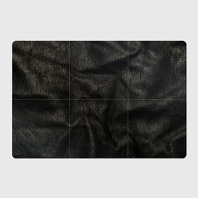 Магнитный плакат 3Х2 с принтом Черная кожа , Полимерный материал с магнитным слоем | 6 деталей размером 9*9 см | кожа | кожанка | косуха | рельеф | складки | текстура | черный