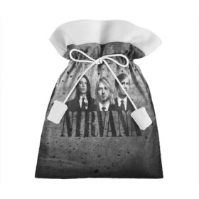 Подарочный 3D мешок с принтом Нирвана , 100% полиэстер | Размер: 29*39 см | kurt cobain | nirvana | rock | курт кобейн | нирвана | рок