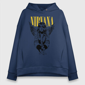 Женское худи Oversize хлопок с принтом Nirvana , френч-терри — 70% хлопок, 30% полиэстер. Мягкий теплый начес внутри —100% хлопок | боковые карманы, эластичные манжеты и нижняя кромка, капюшон на магнитной кнопке | alternative rock | american | grunge | music | nirvana | rock | rock band | usa | альтернативный рок | американская | гранж | музыка | рок | рок группа | сша