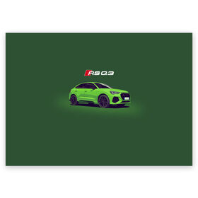 Поздравительная открытка с принтом AUDI RS Q3 (Z) , 100% бумага | плотность бумаги 280 г/м2, матовая, на обратной стороне линовка и место для марки
 | audi | auto | perfomance | q3 | rs | rs q3 | rsq3 | sport | авто | автомобиль | автомобильные | ауди | бренд | ку 3 | ку3 | марка | машины | перфоманс | рс | спорт