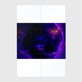 Магнитный плакат 2Х3 с принтом ЗВЕЗДНЫЙ ЛЕВ , Полимерный материал с магнитным слоем | 6 деталей размером 9*9 см | animal | dark | king | lion | star | животные | звезды | звери | космос | лев | неон | силуэт | тьма | ультрафиолет | царь