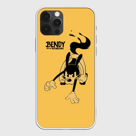 Чехол для iPhone 12 Pro Max с принтом Bendy And The Ink Machine , Силикон |  | bendy | bendy and the ink machine | бенди | бени | бенни | бэнди | детская | детям | игра | капли | компьютерная игра | краска | машина | подтеки | ужастик | чернила | чернильная