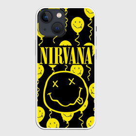 Чехол для iPhone 13 mini с принтом NIRVANA ,  |  | nirvana | nirvana smells like | rock | teen spirit | курт кобейн | нирвана | песни | рок.