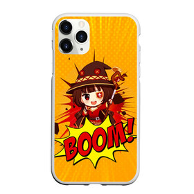 Чехол для iPhone 11 Pro матовый с принтом Мегумин BOOM , Силикон |  | konosuba | megumin | взрыв | да будет благословенен этот прекрасный мир | коносуба | маг | мегумин