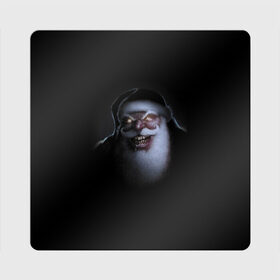 Магнит виниловый Квадрат с принтом Very bad Santa , полимерный материал с магнитным слоем | размер 9*9 см, закругленные углы | beard | jaw | moustache | new year | saliva | santa claus | teeth | борода | дед мороз | зубы | новый год | пасть | санта клаус | слюна | усы