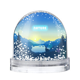 Снежный шар с принтом NATURE , Пластик | Изображение внутри шара печатается на глянцевой фотобумаге с двух сторон | Тематика изображения на принте: горы | закат | лес | ночное небо | озеро в лесу | олень в лесу | природа | солнце