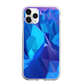 Чехол для iPhone 11 Pro Max матовый с принтом NEON CRYSTALLS , Силикон |  | Тематика изображения на принте: алмазы | блеск | кристаллы | монотонный цвет | неоновый принт | переливание цветов | синий цвет