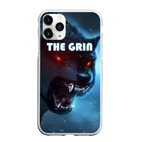 Чехол для iPhone 11 Pro матовый с принтом THE GRIN , Силикон |  | волк | волк зимой | глаза волка | горящие глаза | неоновый глаза | оборотень | оскал | оскал волка | оскал оборотня