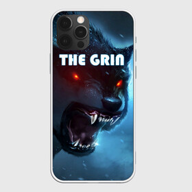 Чехол для iPhone 12 Pro с принтом THE GRIN , силикон | область печати: задняя сторона чехла, без боковых панелей | волк | волк зимой | глаза волка | горящие глаза | неоновый глаза | оборотень | оскал | оскал волка | оскал оборотня