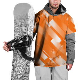 Накидка на куртку 3D с принтом Оранжевый градиент , 100% полиэстер |  | блеск | геометрия | градиент | линии | оранжевый | полосы