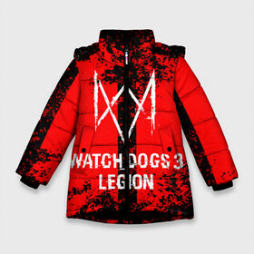 Зимняя куртка для девочек 3D с принтом Watch Dogs Legion , ткань верха — 100% полиэстер; подклад — 100% полиэстер, утеплитель — 100% полиэстер. | длина ниже бедра, удлиненная спинка, воротник стойка и отстегивающийся капюшон. Есть боковые карманы с листочкой на кнопках, утяжки по низу изделия и внутренний карман на молнии. 

Предусмотрены светоотражающий принт на спинке, радужный светоотражающий элемент на пуллере молнии и на резинке для утяжки. | esport | games | watch dogs: legion | боевик | вотч догс легион | игроки | игролюбители | игроманы | игры | киберспорт | сторожевые псы | эйден пирс