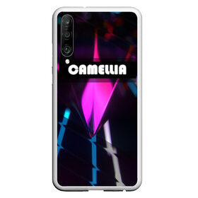 Чехол для Honor P30 с принтом CAMELLIA , Силикон | Область печати: задняя сторона чехла, без боковых панелей | абстракция | геометрия | неоновый огонь | неоновый полосы | неоновый свет