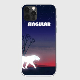 Чехол для iPhone 12 Pro Max с принтом SINGULAR , Силикон |  | алый закат | звездное небо | неоновый тигр | ночное небо | тигр на закате