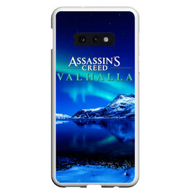 Чехол для Samsung S10E с принтом ASSASSINS CREED VALHALLA , Силикон | Область печати: задняя сторона чехла, без боковых панелей | eivor | valhalla | vikings | ассасин крид вальгала | ассасин крид вальхалла | ассассин крид | вальгалла | вальхалла | викинг | викинги | северное сияние | эйвор