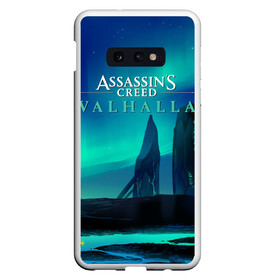 Чехол для Samsung S10E с принтом ASSASSINS CREED VALHALLA , Силикон | Область печати: задняя сторона чехла, без боковых панелей | eivor | valhalla | vikings | ассасин крид вальгала | ассасин крид вальхалла | ассассин крид | вальгалла | вальхалла | викинг | викинги | северное сияние | эйвор