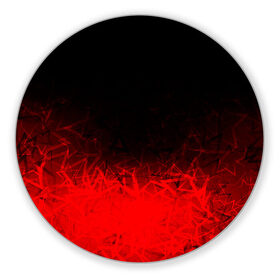 Коврик для мышки круглый с принтом КРАСНО-ЧЕРНЫЙ ГРАДИЕНТ , резина и полиэстер | круглая форма, изображение наносится на всю лицевую часть | black | blood | fire | red | stars | градиент | звезды | красный | кровь | огонь | текстуры | узор | черный