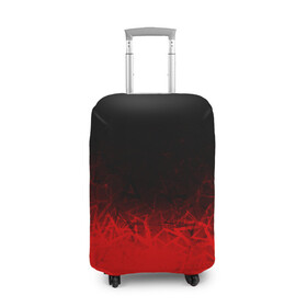 Чехол для чемодана 3D с принтом КРАСНО-ЧЕРНЫЙ ГРАДИЕНТ , 86% полиэфир, 14% спандекс | двустороннее нанесение принта, прорези для ручек и колес | black | blood | fire | red | stars | градиент | звезды | красный | кровь | огонь | текстуры | узор | черный