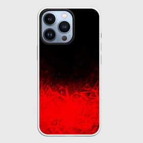 Чехол для iPhone 13 Pro с принтом КРАСНО ЧЕРНЫЙ ГРАДИЕНТ ,  |  | black | blood | fire | red | stars | градиент | звезды | красный | кровь | огонь | текстуры | узор | черный